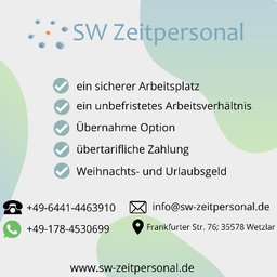 SW-Zeitpersonal GmbH Lagermitarbeiter (m/w/d)